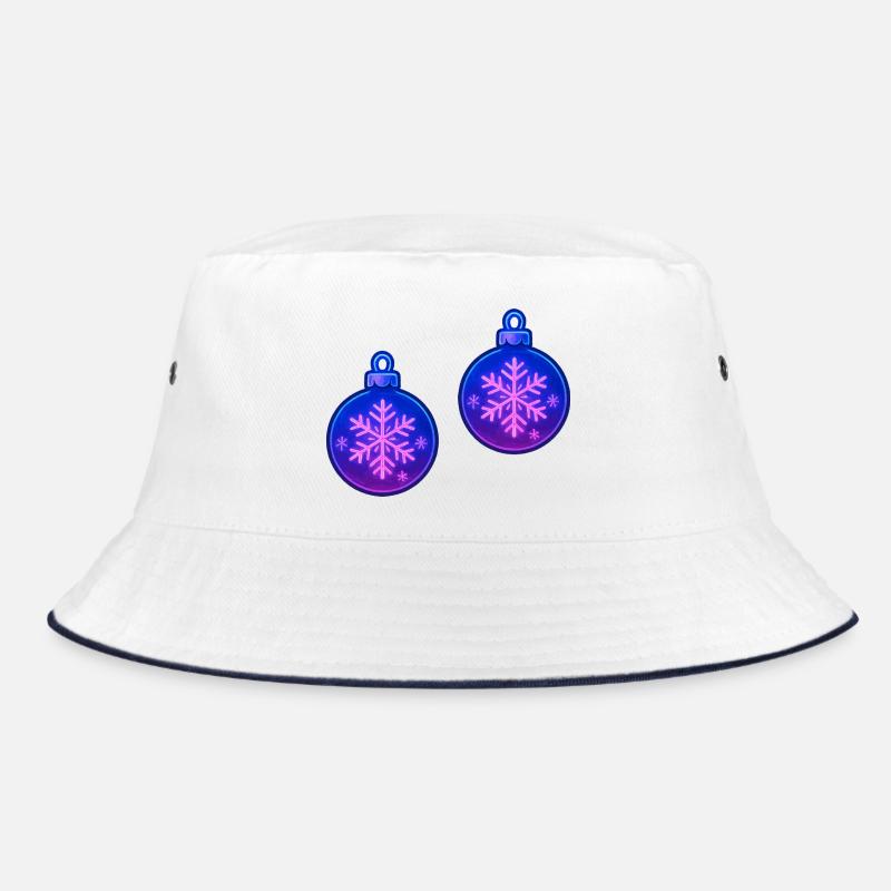 Weihnachtskugel Schneeflocke Ornament Bucket Hat