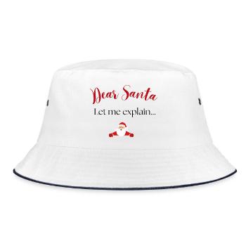 Cher Père Noël Design - Bob - blanc/marine - Devant