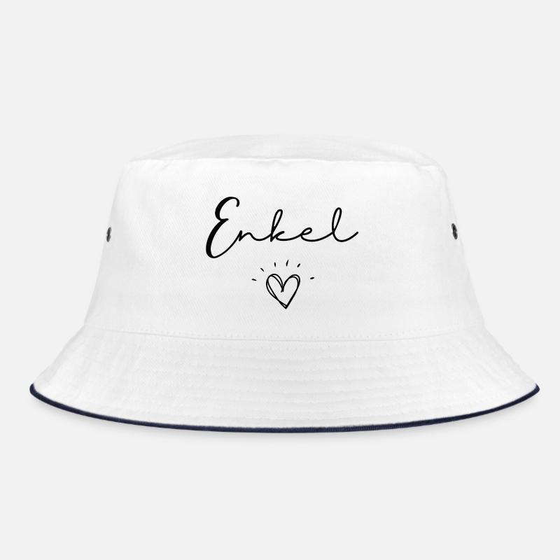 Enkel - Bucket Hat - Weiß/Navy