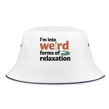 Akupunkteur: Seltsame Formen des Entspannungsberufs - Bucket Hat - Weiß/Navy - Vorne