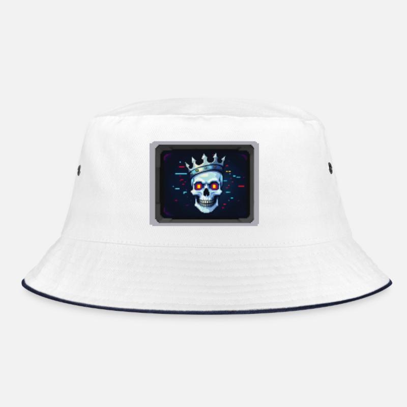 PIXEL PIRATE - geek & scifi - Bob - blanc/marine