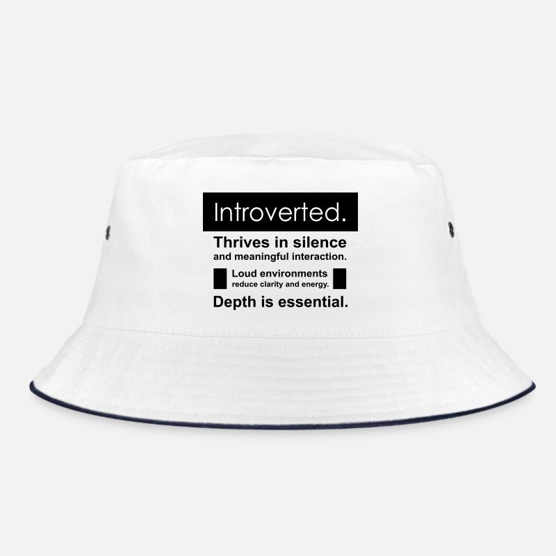 Introverti - Bob - blanc/marine