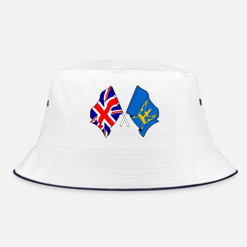 Drapeaux croisés du Suffolk et de la Grande-Bretagne Bob