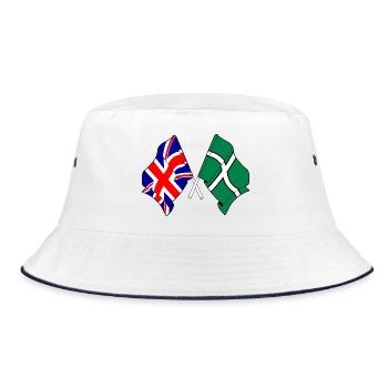 Devon & Great Britain Cross - Bucket Hat - white/navy - Front