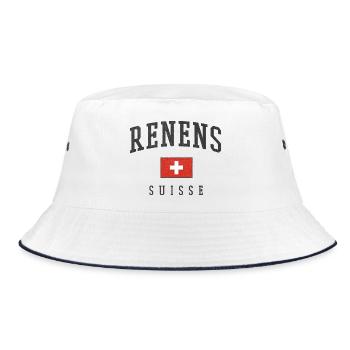 Renens – Swiss identity from the canton of Vaud - Bucket Hat - white/navy - Front