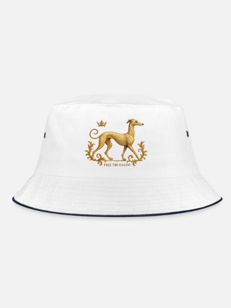 Libérez le Galgo - Broderie n°01 - Bob - blanc/marine - Devant