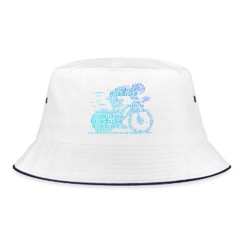 Un incontournable pour les vrais vélos de route - Bob - blanc/marine - Devant