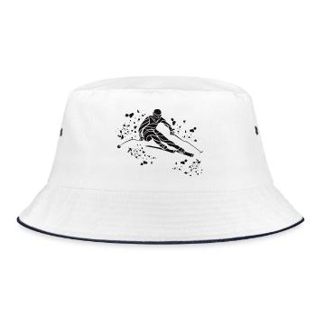 Ski alpin Sports d’hiver Ski nordique - Bob - blanc/marine - Devant