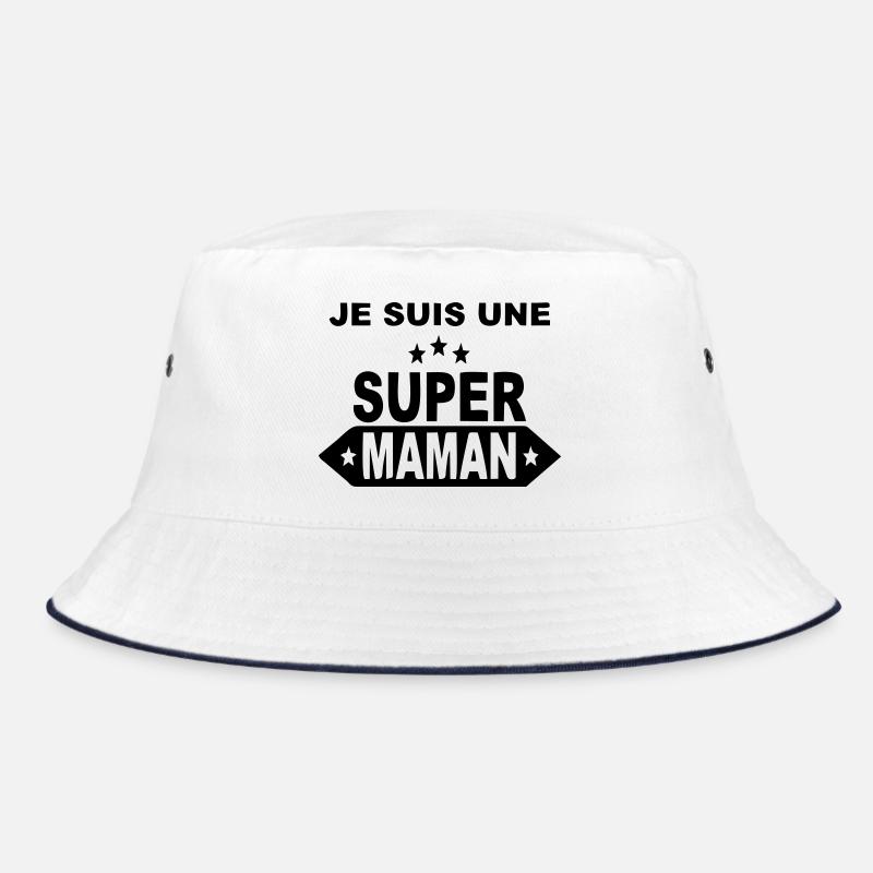 I'm a great mom - Bucket Hat - white/navy