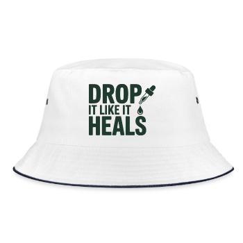 Homeopathy Drop It Like It Heals Professional  - Bucket Hat - white/navy - Front