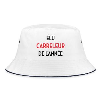 Elected Tiler of the Year - Bucket Hat - white/navy - Front