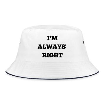 IM ALWAYS RIGHT - Bob - blanc/marine - Devant
