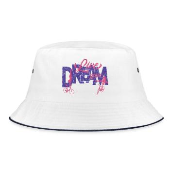 Artistic cycling, artistic cycling, indoor cycling - Bucket Hat - white/navy - Front