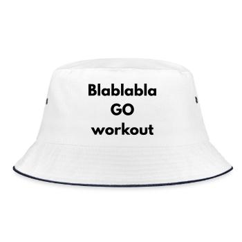 BLABLABLA go workout - Bob - blanc/marine - Devant