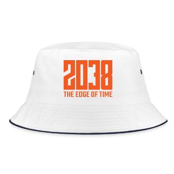 2038 - The Edge of Time - Bucket Hat - white/navy - Front