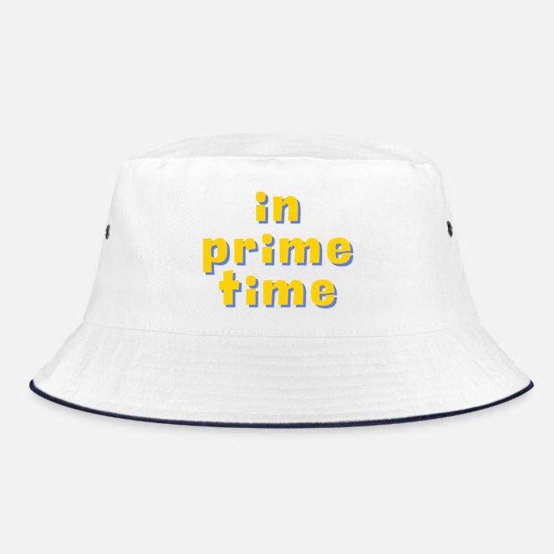Typographie rétro 3D en prime time - Bob - blanc/marine