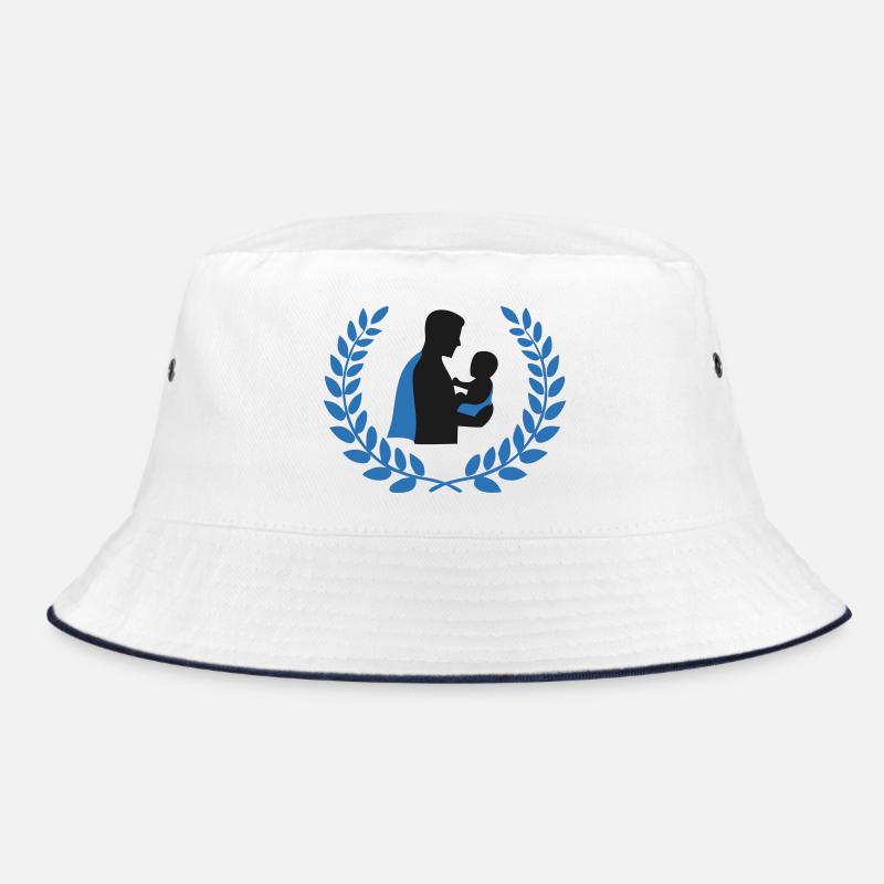 Stolzer Vater Baby Kranz Logo Bucket Hat