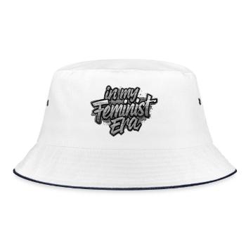 In my Feminist era - Bucket Hat - white/navy - Front