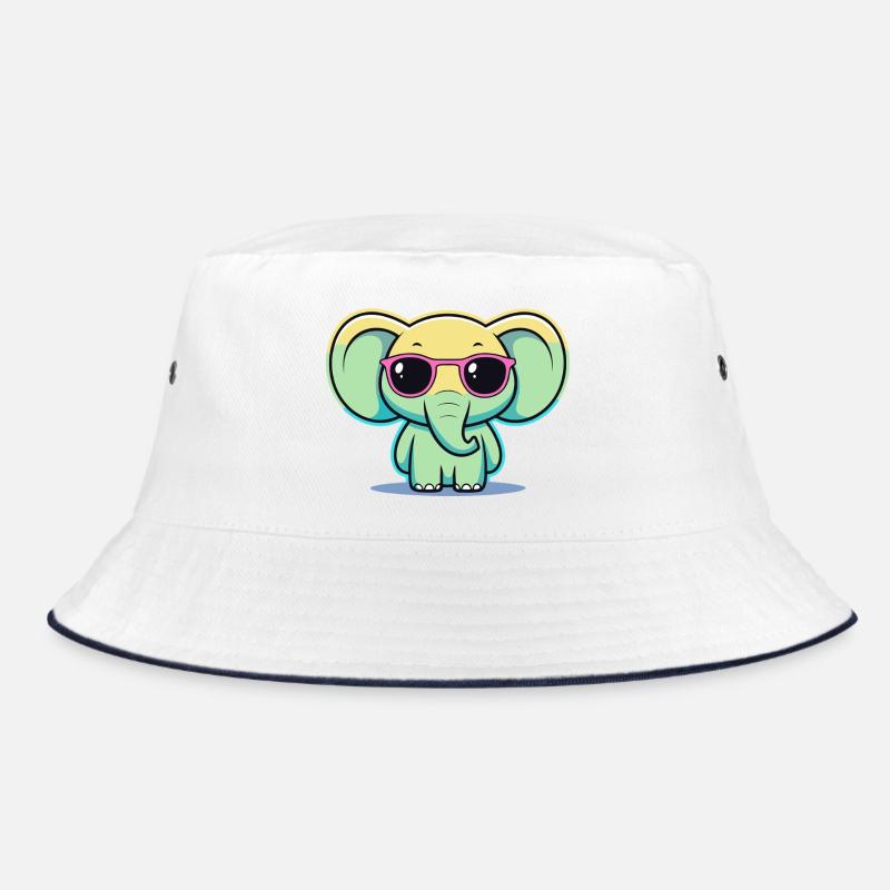 Éléphant pastel lunettes roses Bob