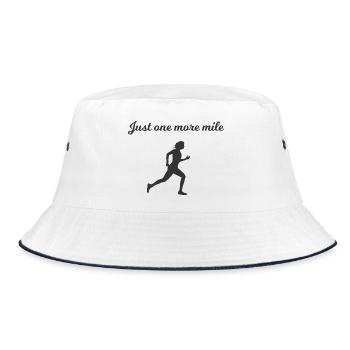 Il ne reste qu’un mile – silhouette en course - Bob - blanc/marine - Devant