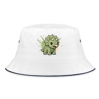 Petit Tricératops Dino - Bob - blanc/marine - Devant