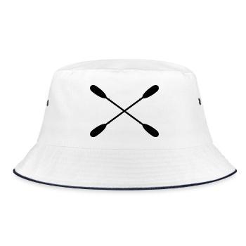 Kayaking Paddles - Bucket Hat - white/navy - Front
