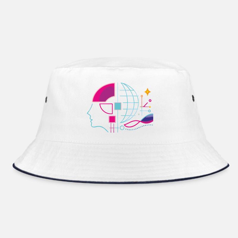 Global intelligence - Bucket Hat - white/navy