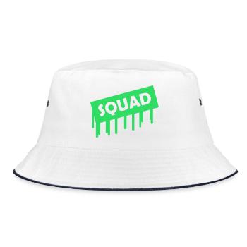 Squad - Bucket Hat - white/navy - Front