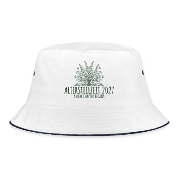 Partial retirement 2027 retro farewell early retirement - Bucket Hat - white/navy - Front
