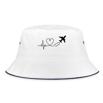 Avion Battement de Coeur Voyage - Bob - blanc/marine - Devant