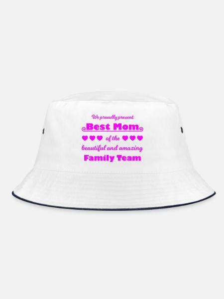 Meilleure équipe de maman – Family Joy Pink - Bob - blanc/marine - Devant