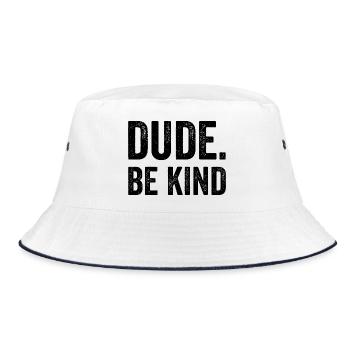 Tag der Solidarität und des Bewusstseins für die E - Bucket Hat - Weiß/Navy - Vorne