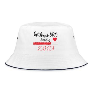 Loading Oma und Opa 2027 - Bucket Hat - Weiß/Navy - Vorne