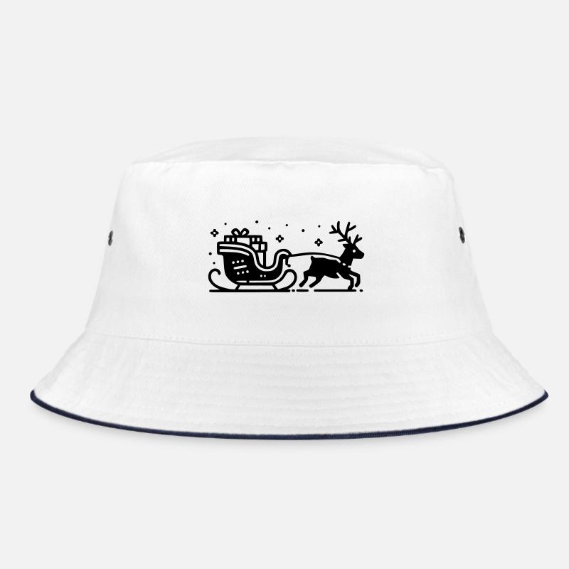 Reindeer Sleigh Bucket Hat