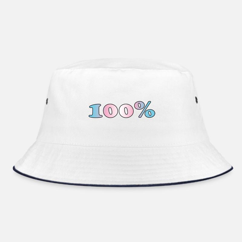 100 percent trans Bucket Hat