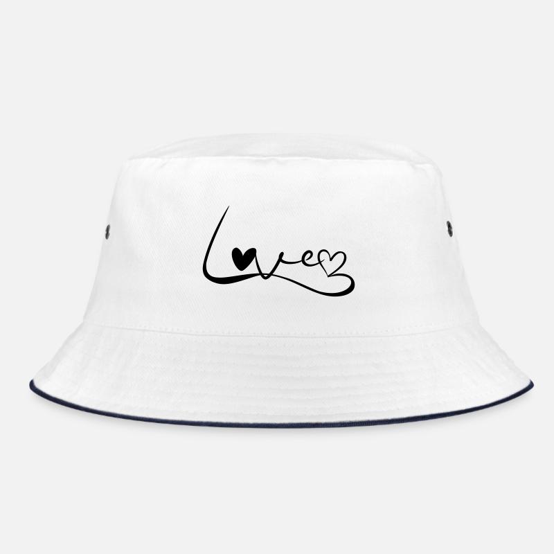 Love Schrift Bucket Hat