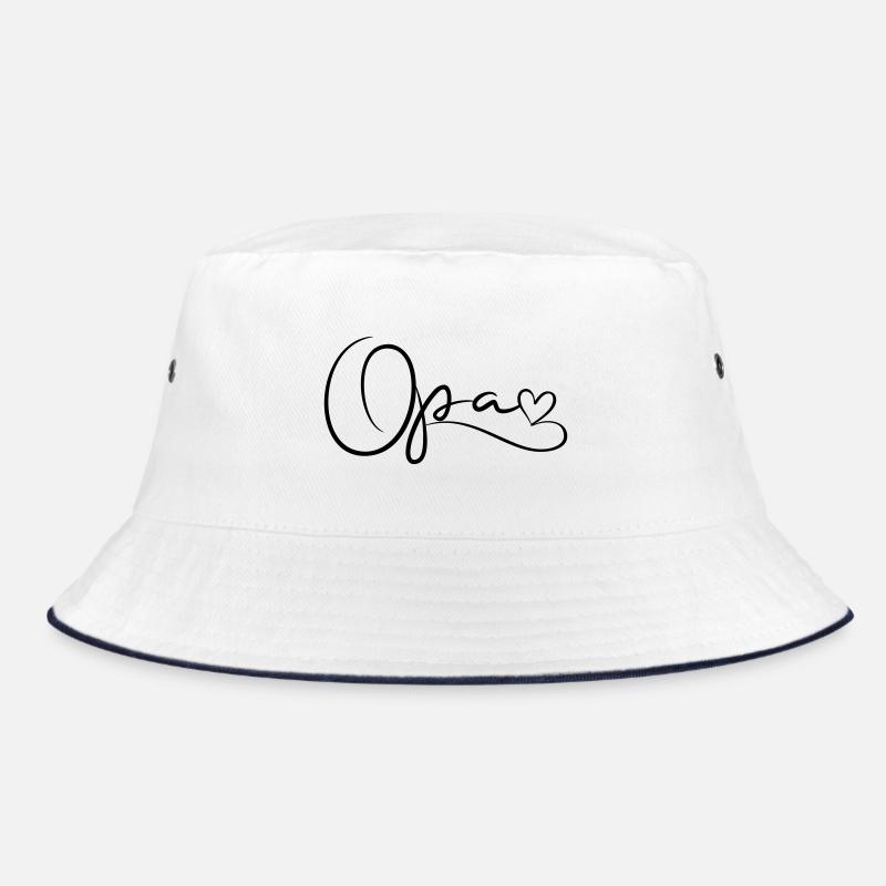 Opa Schrift mit Herz Bucket Hat