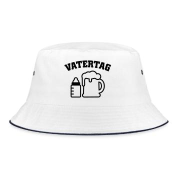 Vatertag - Bucket Hat - Weiß/Navy - Vorne