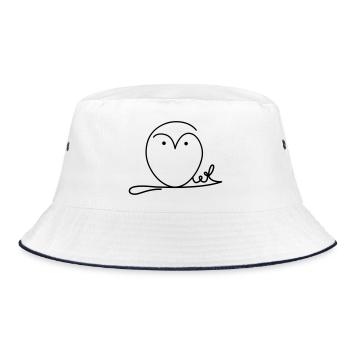 Signature hibou - Bob - blanc/marine - Devant