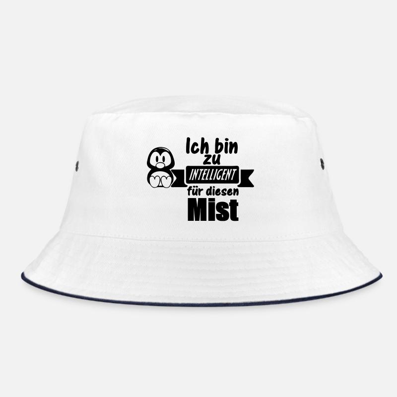 Pinguin Spruch - Zu intelligent Geschenk Bucket Hat