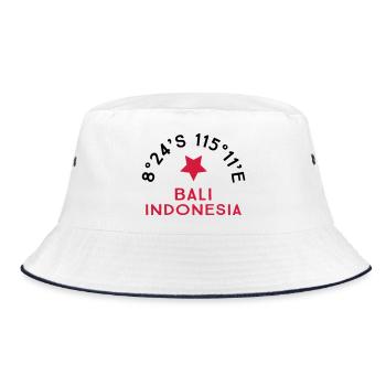 Bali - Bucket Hat - white/navy - Front
