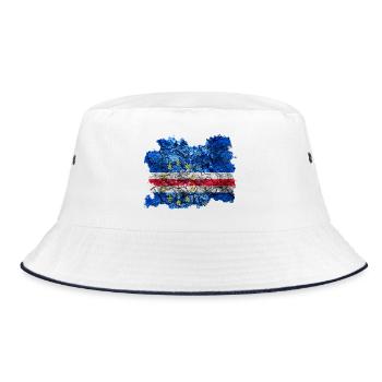 Cabo Verde Drapeau Vintage - Bob - blanc/marine - Devant