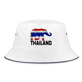 Thaïlande Éléphant / Cadeau / Idée cadeau - Bob - blanc/marine - Devant