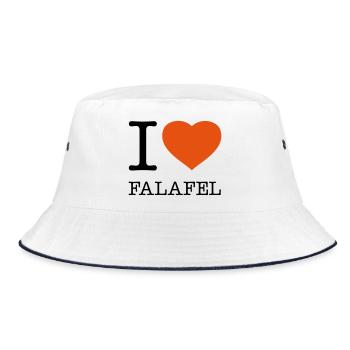 I LOVE FALAFEL - Bob - blanc/marine - Devant