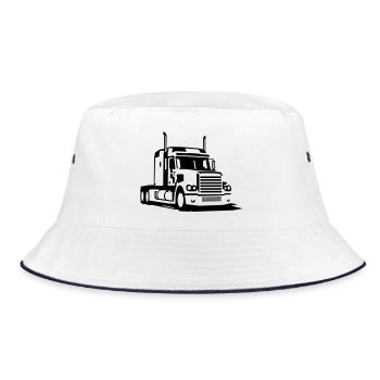 Truck - Bucket Hat - Weiß/Navy - Vorne
