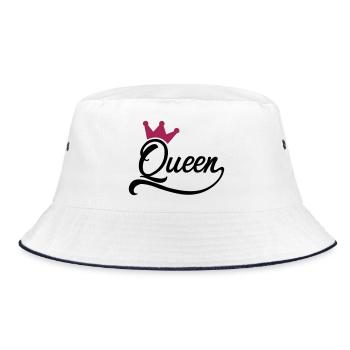 women power - Bucket Hat - white/navy - Front