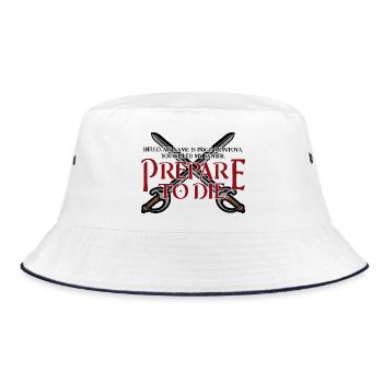 Prepare to die - Bucket Hat - white/navy - Front