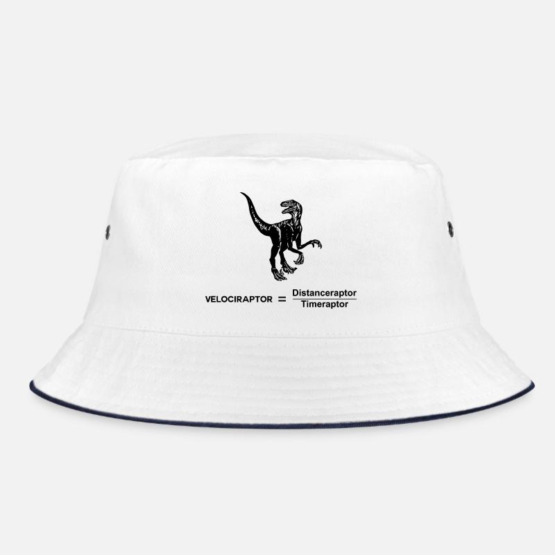 Velociraptor funny science Graphic Bucket Hat