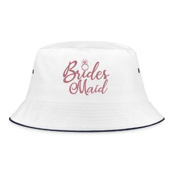 Brides Maid - Mariée Bachelorette Party Cadeau - Bob - blanc/marine - Devant