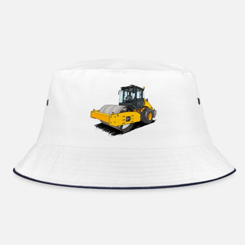 Roller in road construction Bucket Hat